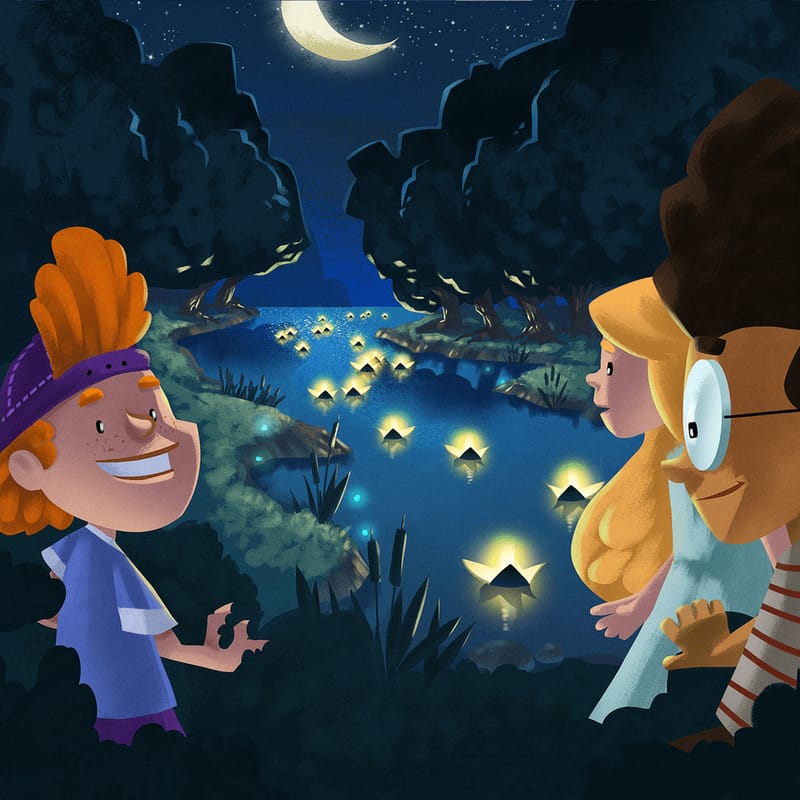 La-nuit-des-campeurs-serie-audio-fiction-histoires-pour-enfants-taleming